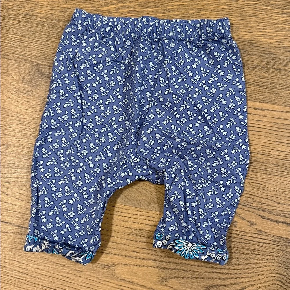 Gap baby Floral Blue Kids Outfit Set - size 6-12m